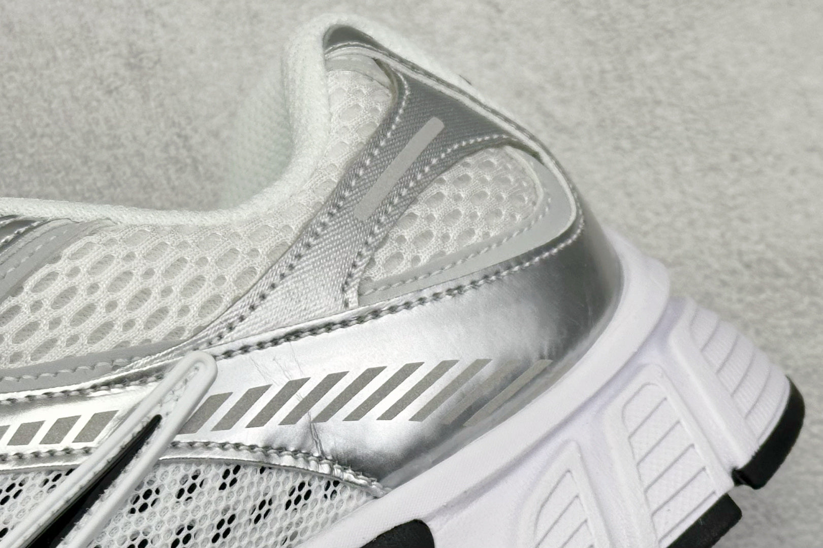 Nike P-6000 White Metallic Silver