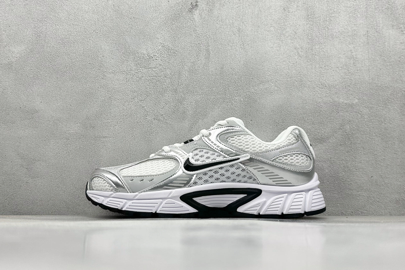 Nike P-6000 White Metallic Silver