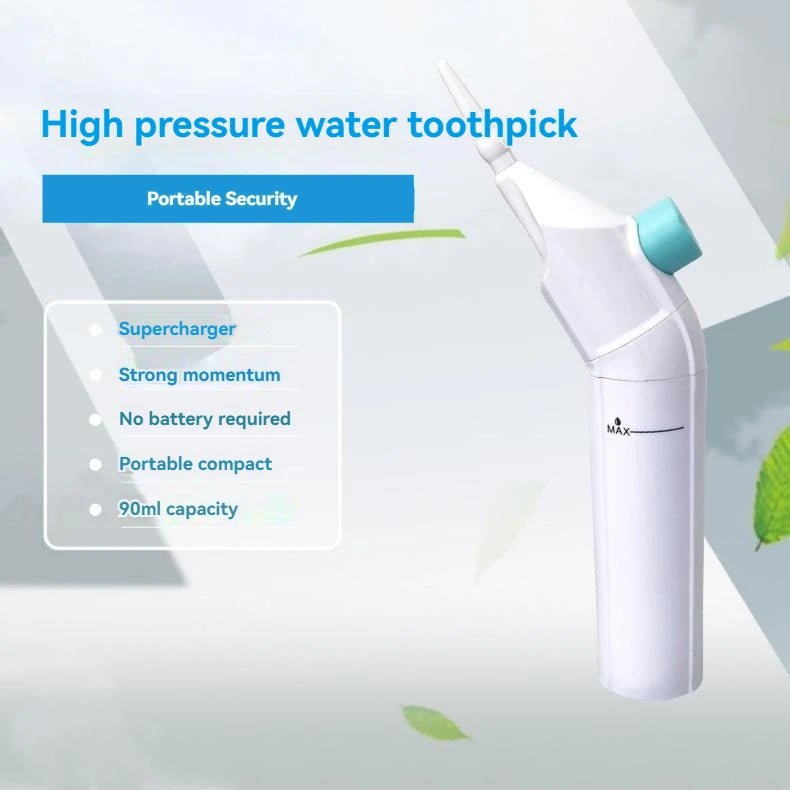 Hydropulseur Dentaire Portable – Jet d’Eau Haute Pression (Sans Pile)